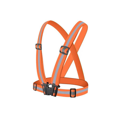 Orange Reflective Harness Elastic and Reflective High-Vis Straps