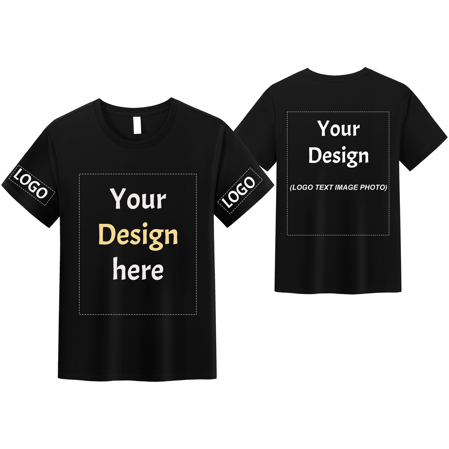 Custom T Shirts 100% Cotton Print Logo Photo Image Text T Shirts for Men & Women Cotton Tee