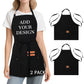 Personalized Apron Custom Apron For Men Women Kitchen Cooking Add Your Design Aprons with 3 Pockets