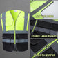 Custom Safety Vest Customized Logo with Pockets for Man Woman Construction Workwear High Visibility Reflective Class 2