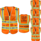 Custom Safety Vest LOGO Customized Hi Vis Reflective with Pockets and Zipper High Visibility Vest ANSI/ISEA 107 Class 2 Type R Compliant