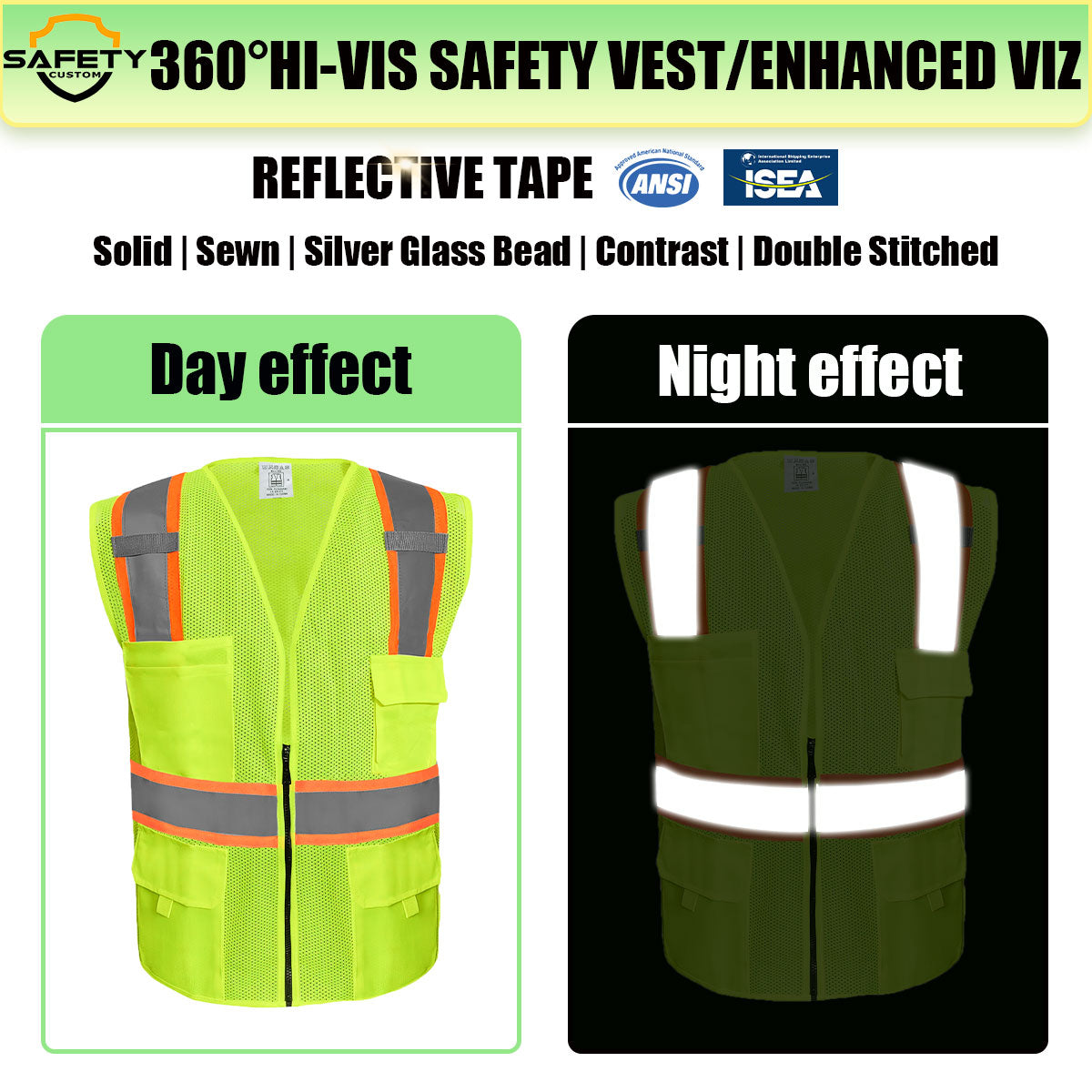 custom construction vest with logo safety vests with logo custom reflective vest hi vis vests custom work vest