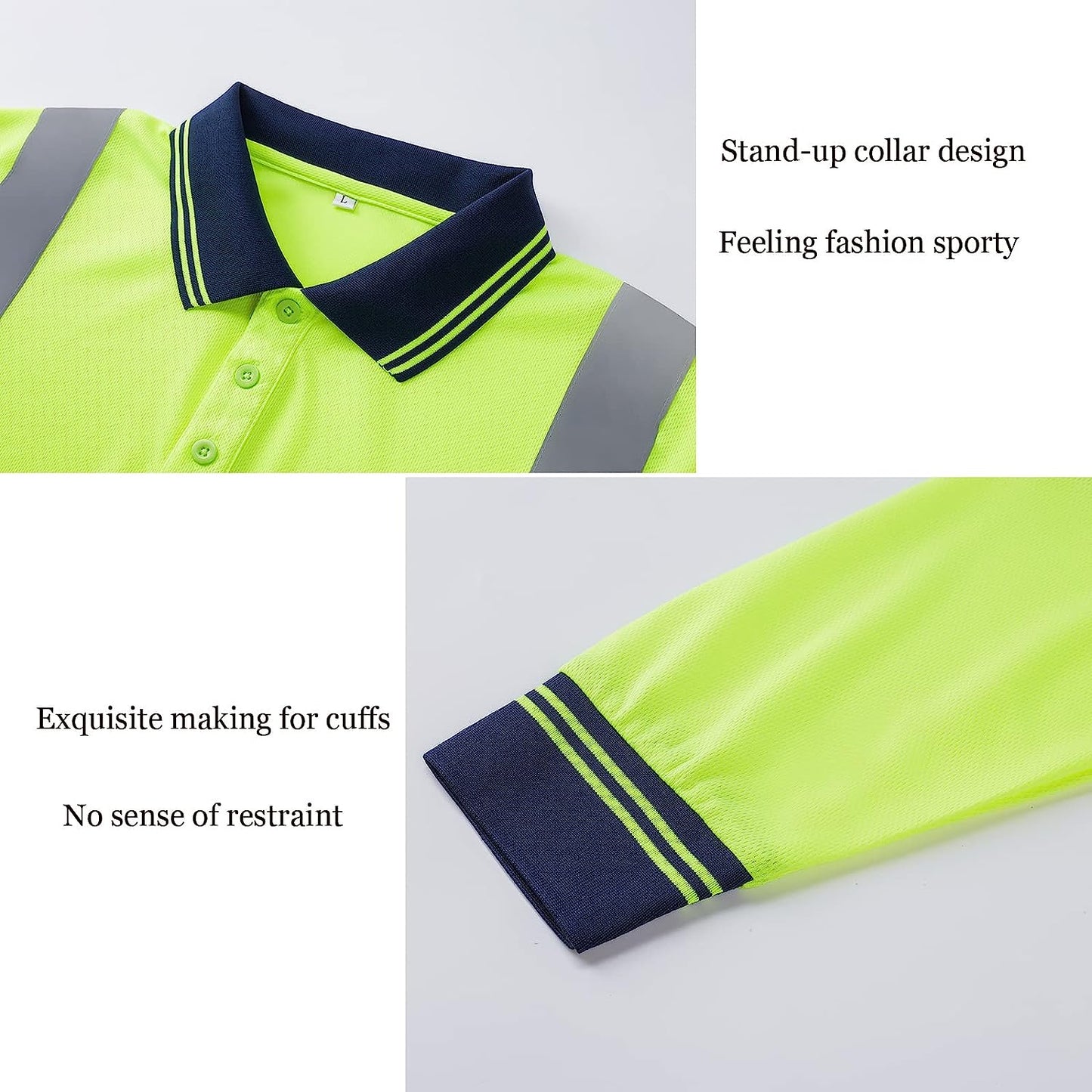 Breathable Safety Shirts High Visibility Class 2 Customized T Shirt Quick Dry Work Wear