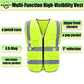 Custom safety vest customize hi vis vest reflective vest with logo yellow S M L XL XXL industry workwear