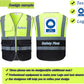 Custom Safety Vest Customized Logo with Pockets for Man Woman Construction Workwear High Visibility Reflective Class 2