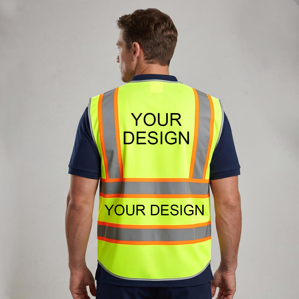 Reflective Safety Vest with ID Badge Holder