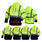 Custom LOGO Safety Jackets Pullover Safety Jacket with Large Pocket Zipper for Construction & Work High Visibility Class 3