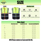 Custom Safety Vest Customized Logo with Pockets for Man Woman Construction Workwear High Visibility Reflective Class 2