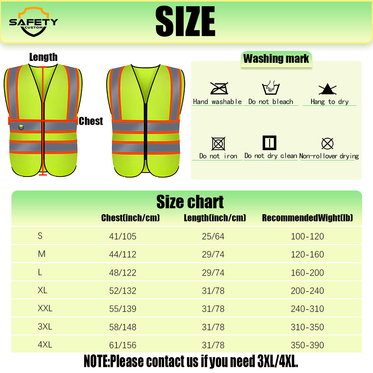 safety vest with custom logo reflective vest class 2 with pocket custom logo safety vest yellow hi vis vest