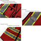 Fire Safety Vest Hi Vis Reflective Security 4 Pockets and Front Zipper Reflective Security Vest