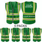 Custom Safety Vest LOGO Customized Hi Vis Reflective with Pockets and Zipper High Visibility Vest ANSI/ISEA 107 Class 2 Type R Compliant