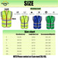 SECURITY Mesh Safety Vest with 5 Pokets and Zipper Reflective Vests Class 2 Visibility