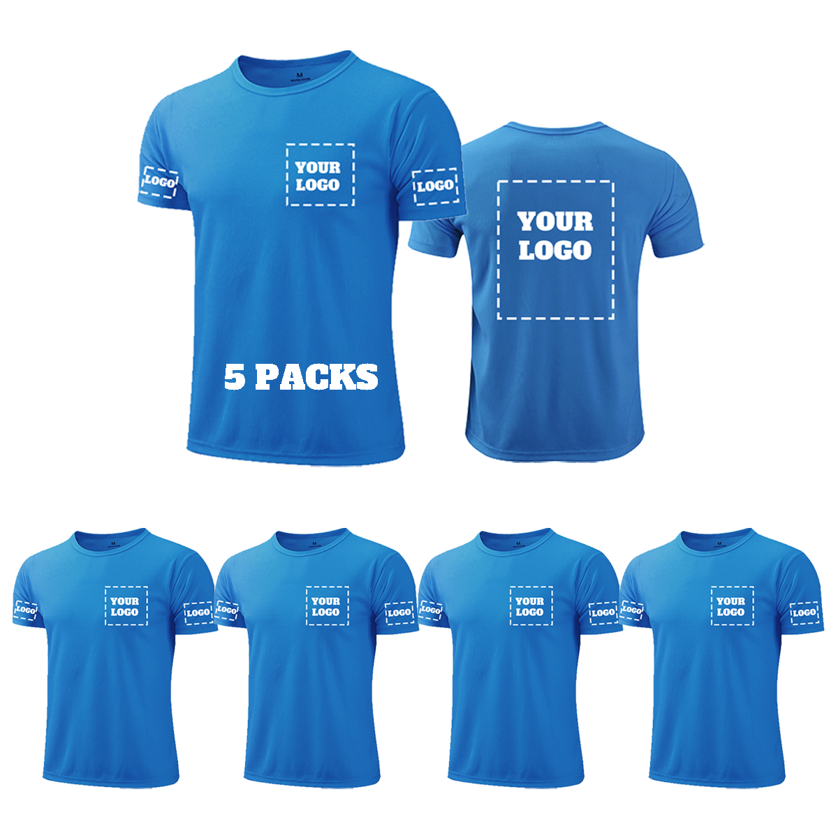 custom bulk t shirt custom shirts with logo personalized t shirt print own design blue shirts