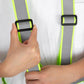 4-Inch Wide Adjustable Lightweight High Visibility Safety Sash Reflective Stripe Yellow