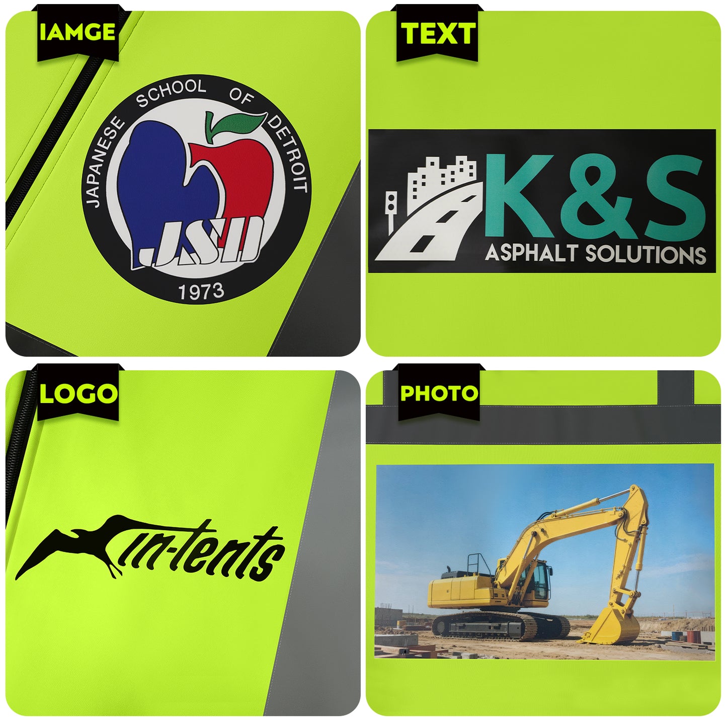 print hi vis hoodies safety shirt jackets with zipper