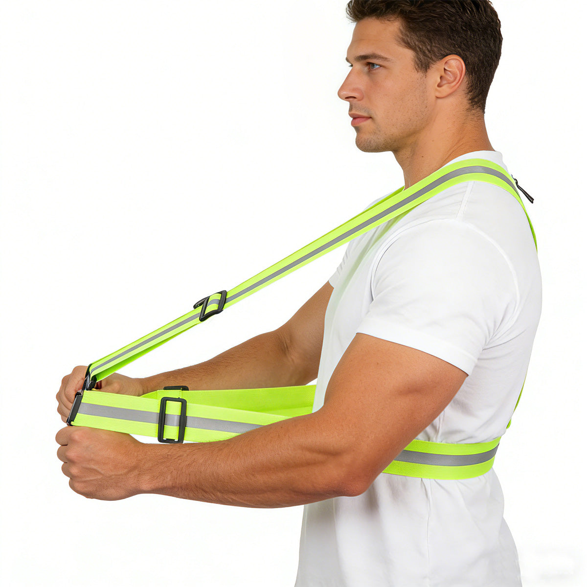 Adjustable Strap Vest High Vis Reflective Vest