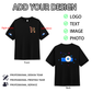 custom shirt with logo for company team wear shirt Cotton crew T-Shirt