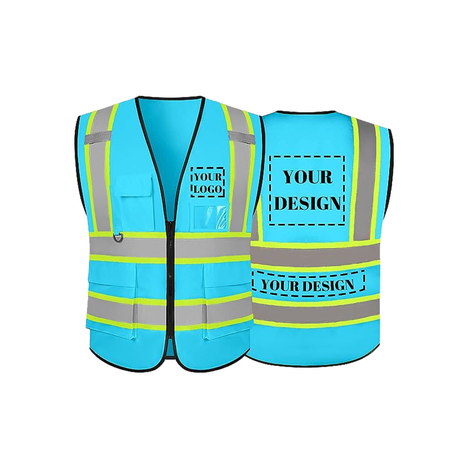 Blue hot sale reflective vest