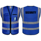 SECURITY Mesh Safety Vest with 5 Pokets and Zipper Reflective Vests Class 2 Visibility