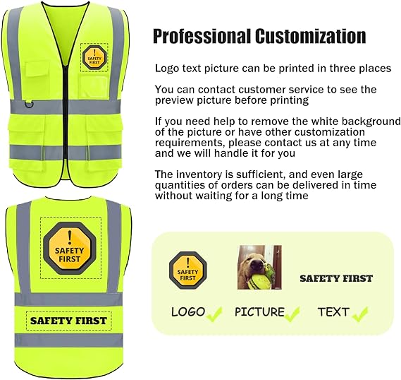 custom safety vests with logo