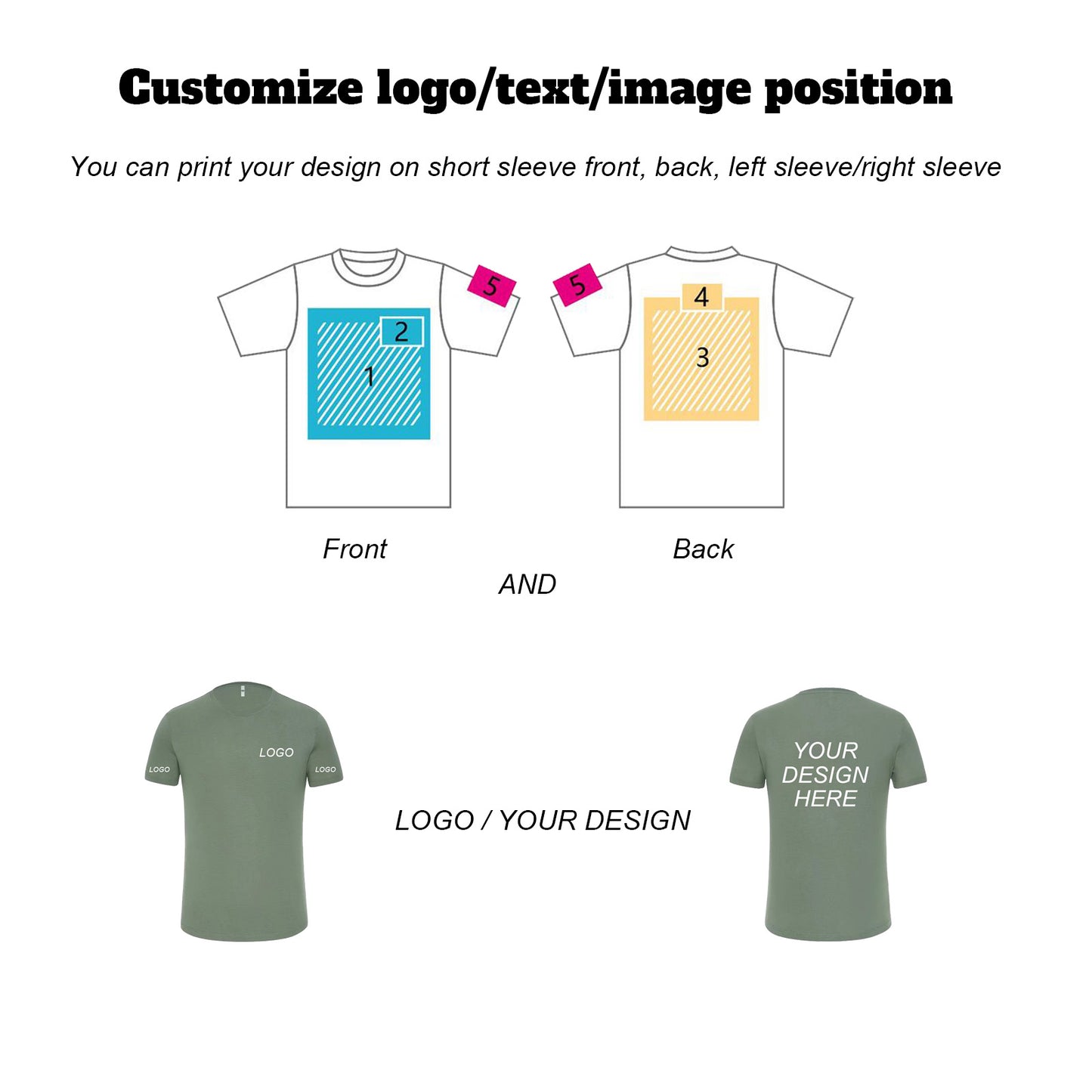 custom t shirts with your design szie S M L XL XXL