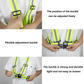 Reflective Harness Elastic and Reflective High-Vis Straps