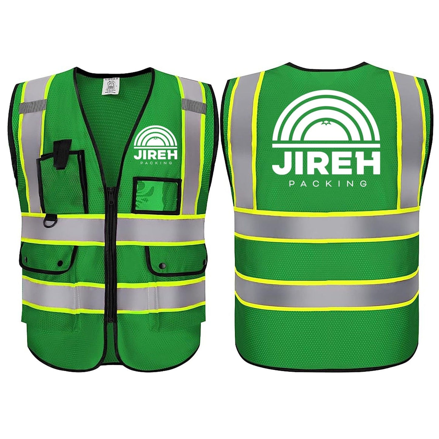Jireh Custom Bulk Safety Vest with Logo-353 pieces safety vests AND 20 pieces vests gifts