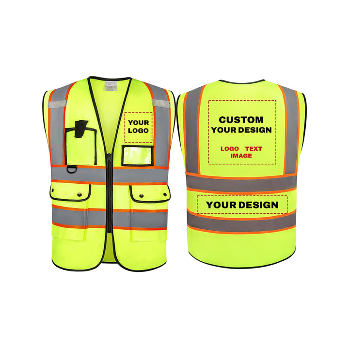 Custom Work Vests Custom Safety Vests with Your Logo Online Free - SafetyCustom.com ...