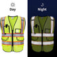 High Visibility Safety Vests Reflective with Pockets and Zipper,ANSI Type R Class2