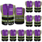 Custom Mesh Safety Vest Customized Logo Class 2 High Visibility Reflective Vest with Pockets Construction Workwear