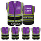 Custom Mesh Safety Vest Customized Logo Class 2 High Visibility Reflective Vest with Pockets Construction Workwear