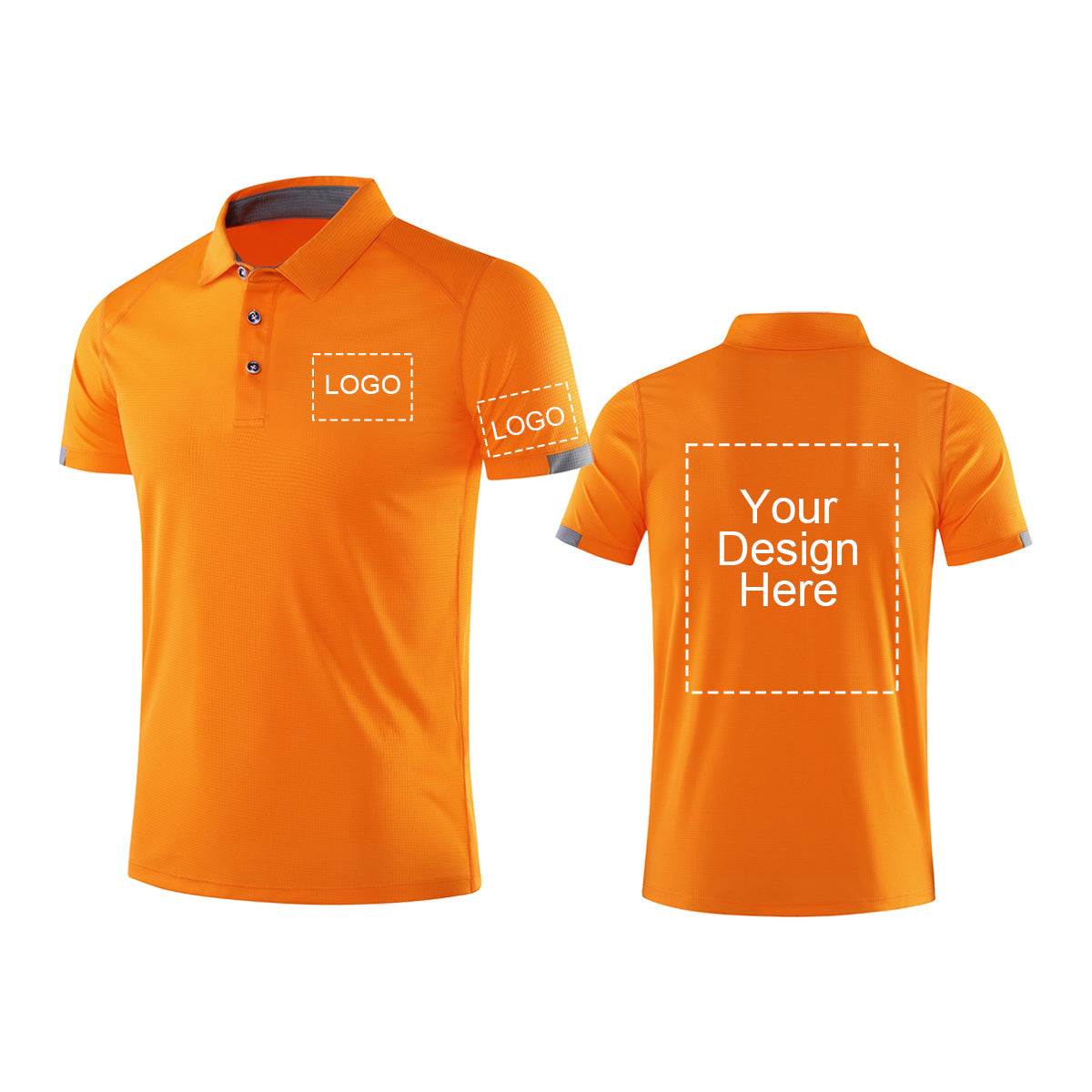 custom fluorescent orange t shirt golf polo shirt work shirt