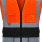 Gilet de sécurité réfléchissant personnalisé avec logo, lot de 1, classe 2, haute visibilité, pour le travail en extérieur, avec 5 poches multiples et fermeture éclair (impression gratuite, sans minimum de commande).