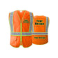 Personalized Hi-vis Custom Safety Vest with Pockets High Visibility Reflective Vest Class 2