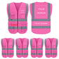 Gilet de sécurité personnalisé avec logo, lot de 1. Gilets réfléchissants de classe 2, visibilité personnalisable, en gros, avec poches et fermeture éclair (impression gratuite, sans minimum de commande).