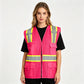 pink safety vest with logo
