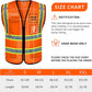 Custom safety vest customize High Visibility vest reflective vest with logo orange S M L XL XXL
