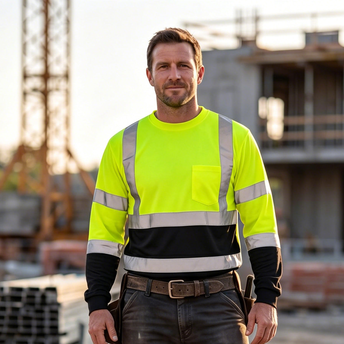 reflective shirt with logo