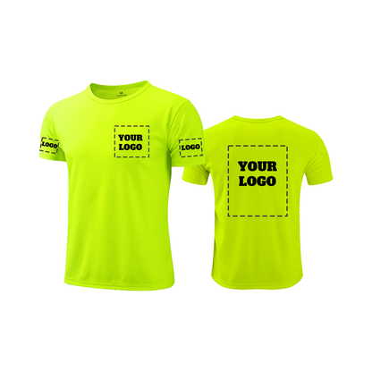 T-Shirts Free Custom Logo Safety High Visibility T Shirts For Man Woman Protection Workwear