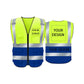 Custom safety vest customize hi vis vest reflective vest with logo yellow S M L XL XXL