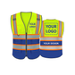Custom yellowblue safety vest customize hi vis vest reflective vest with logo