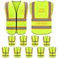 custom bulk safety vest logo no minimum yellow high visibility vests wholesale 