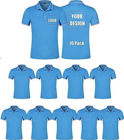 Polos personalizados con logotipo para hombre y mujer. Camisetas polo personalizadas. Imprime tu propio diseño.