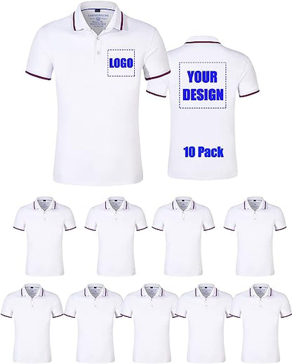 Polos personnalisés avec logo pour hommes et femmes - T-shirts polos personnalisés avec votre propre design
