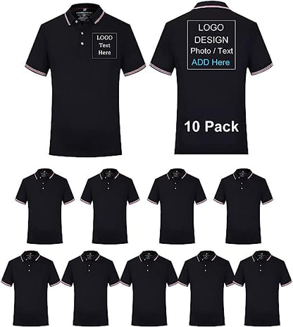 Polos personnalisés avec logo pour hommes et femmes - T-shirts polos personnalisés avec votre propre design
