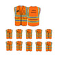 print orange reflective safety vest orange construction vests with pockets zipper