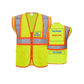 Custom safety vest customize hi vis vest reflective vest with logo yellow S M L XL XXL