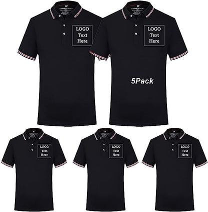 Polos personalizados con logotipo para hombre y mujer. Camisetas polo personalizadas. Imprime tu propio diseño.