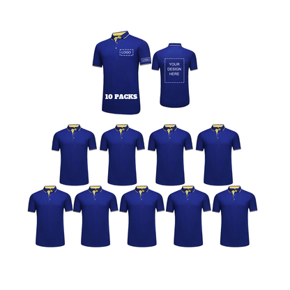 Polos personnalisés en coton et en polyester pour hommes. Impression logo, texte et image.