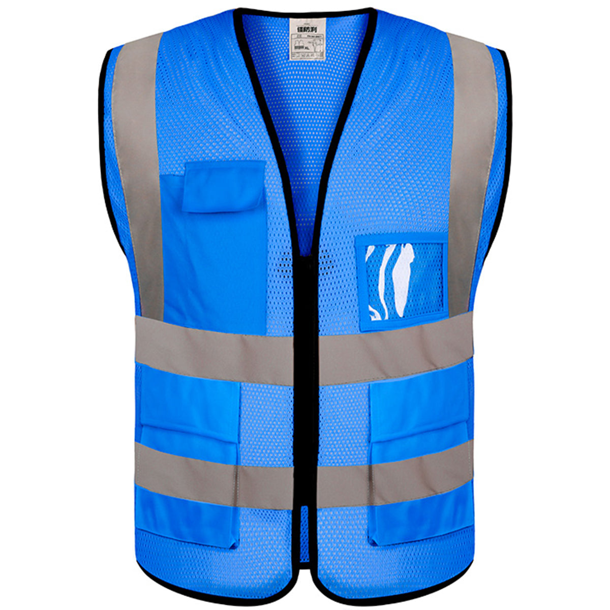 Blue Color Reflective Safety Vest for Women Men High Visibility